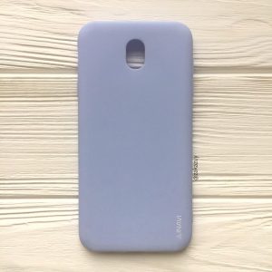 Матовый cиликоновый чехол (накладка) для Samsung J730 Galaxy J7 (2017) (Light Blue)