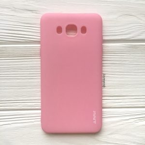 Матовый cиликоновый чехол (накладка) для Samsung J710 Galaxy J7 (2016) (Pink)