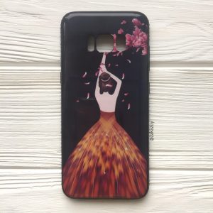 Силиконовый (TPU+PC) чехол (накладка) Magic Girl “Лепестки” со стразами для Samsung G950 Galaxy S8