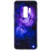 (TPU+Glass) чехол (накладка) Космос для Samsung G965 Galaxy S9 Plus (Purple)