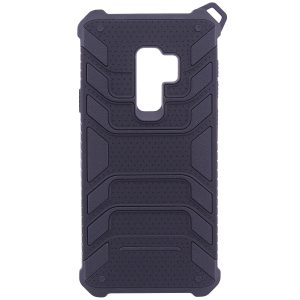 Противоударный (TPU+PC) чехол (бампер) Deen Beetle с ремешком для Samsung G965 Galaxy S9 Plus (Black)