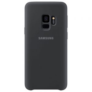 Оригинальный чехол Silicone Case с микрофиброй для Samsung G960 Galaxy S9 (Black)