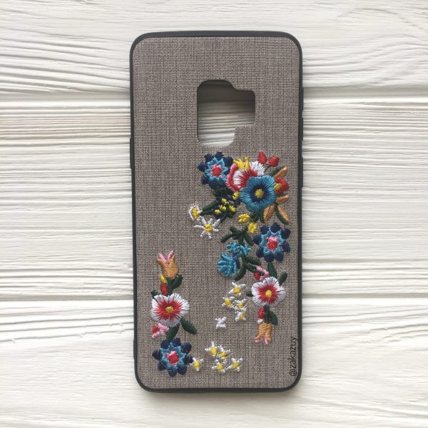 Чохол з квітами для Samsung G960 Galaxy S9 Вишиванка
