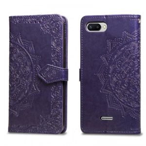 Кожаный чехол-книжка Art Case с визитницей  для Xiaomi Redmi 6A (Violet)