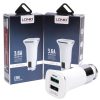 Автомобильное зарядное устройство (прикуриватель) LDNIO C301 + Cable Lightning (2USB 3.6A) White 15978