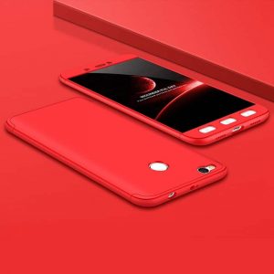Матовый пластиковый чехол GKK 360 градусов для Xiaomi Mi Max 2 (Красный)