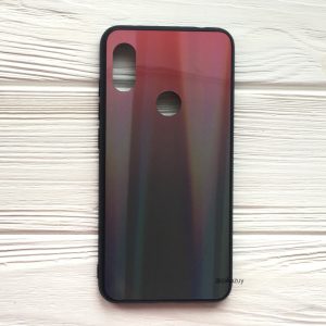 TPU+Glass чехол Gradient Aurora с градиентом для Xiaomi Redmi S2 (Красный / Red)