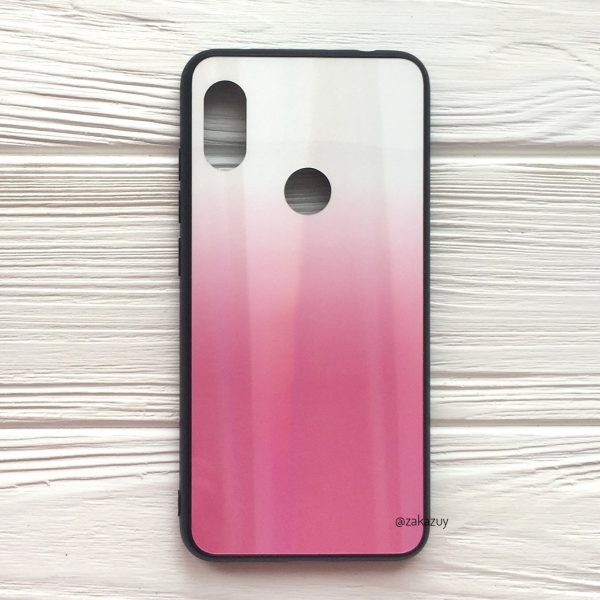 Чехол с градиентом Aurora Gradient для Xiaomi Redmi Note 6 / 6 Pro (Белый / Розовый)