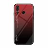 TPU+Glass чехол Gradient HELLO с градиентом для Huawei Nova 4 (Red / Black)