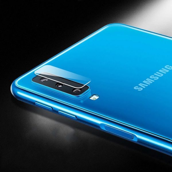 Защитное стекло на камеру для Samsung Galaxy A7 2018