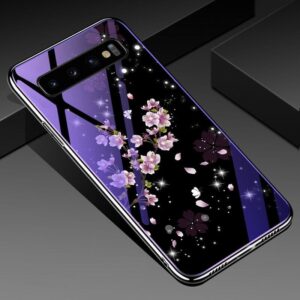TPU+Glass чехол Fantasy с глянцевыми торцами для Samsung G975 Galaxy S10 Plus (Flowers)