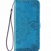 Кожаный чехол-книжка Art Case с визитницей для Oppo A5s / Oppo A12 – Синий