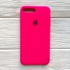 Оригинальный чехол Silicone Case с микрофиброй для Iphone 7 Plus / 8 Plus №47 (Ultra Pink)