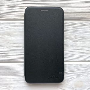 Кожаный чехол-книжка 360 с визитницей  для Meizu M6 (Черный / Black)