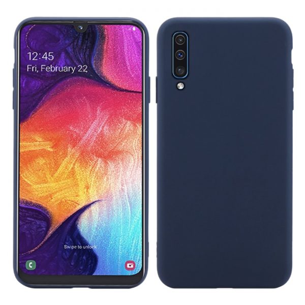 Матовый силиконовый (TPU) чехол для Samsung Galaxy A50 2019 (A505) / A30s 2019 (A307) (Синий)