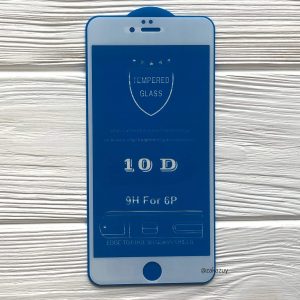 Защитное стекло 10D Full Glue Cover Glass на весь экран для Iphone 6 Plus / 6s Plus – White