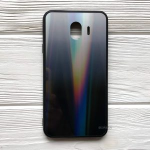 TTPU+Glass чехол Gradient Aurora с градиентом для Samsung J400 Galaxy J4 2018 (Серый)