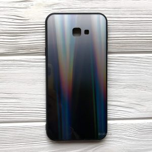 TPU+Glass чехол Gradient Aurora с градиентом  для Samsung J415 Galaxy J4 Plus 2018 (Серый)