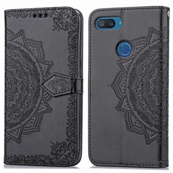 Кожаный чехол-книжка Art Case с визитницей для Xiaomi Mi 8 Lite (Черный / Black)