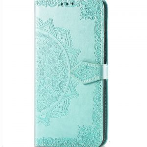Кожаный чехол-книжка Art Case с визитницей для Samsung Galaxy M51 – Бирюзовый