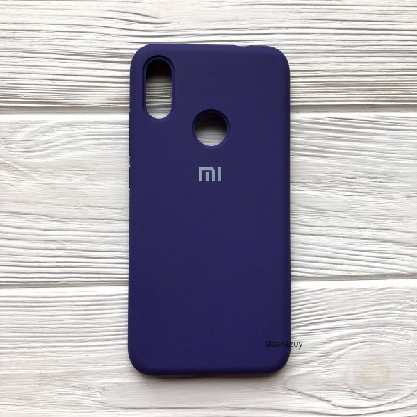 Оригинальный чехол Silicone Cover 360 с микрофиброй для Xiaomi Redmi Note 7 / 7 Pro (Фиолетовый)