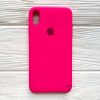 Оригинальный чехол Silicone Case с микрофиброй для Iphone XS Max №47 (Ultra Pink)