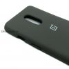 Оригинальный чехол Silicone Cover 360 с микрофиброй для OnePlus 7 (Dark Grey) 22203