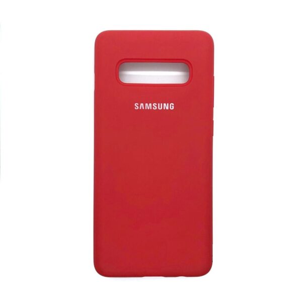 Оригинальный чехол Silicone Cover 360 с микрофиброй для Samsung G975 Galaxy S10 Plus (Red)