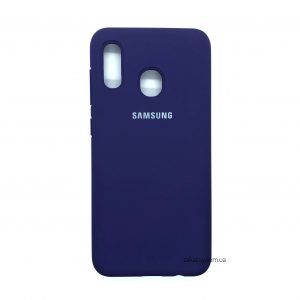 Оригинальный чехол Silicone Cover 360 с микрофиброй для Samsung A205 / A305 Galaxy A20 / A30 (Purple)