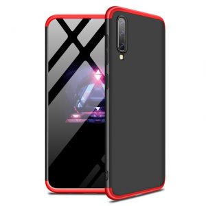 Матовый пластиковый чехол GKK 360 градусов для Samsung Galaxy A50 2019 (A505) / A30s 2019 (A307) (Black / Red)