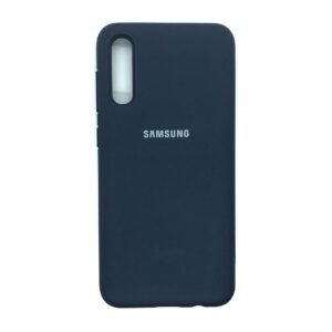 Оригинальный чехол Silicone Cover 360 с микрофиброй для Samsung Galaxy A50 2019 (A505) / A30s 2019 (A307) (Dark Blue)