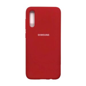Оригинальный чехол Silicone Cover 360 с микрофиброй для Samsung Galaxy A50 2019 (A505) / A30s 2019 (A307) (Dark Red)