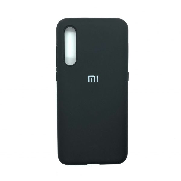 Оригинальный чехол Silicone Cover 360 с микрофиброй для Xiaomi Mi 9 (Черный)