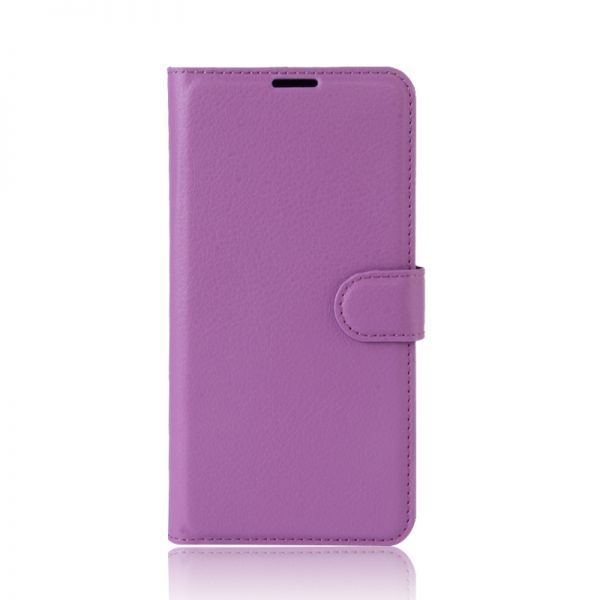 Кожаный чехол-книжка Wallet Glossy с визитницей для  Samsung Galaxy A50 2019 (A505) / A30s 2019 (A307) (Фиолетовый)