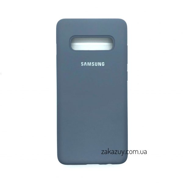 Чохол Silicone Cover для Samsung G975 Galaxy S10 Plus Lavender Grey