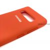 Оригинальный чехол Silicone Cover 360 с микрофиброй для Samsung G975 Galaxy S10 Plus (Orange) 22140
