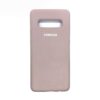 Оригинальный чехол Silicone Cover 360 с микрофиброй для Samsung G973 Galaxy S10 (Pink Sand)
