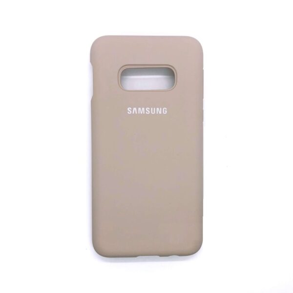 Оригинальный чехол Silicone Cover 360 с микрофиброй для Samsung G970 Galaxy S10e (Pink Sand)