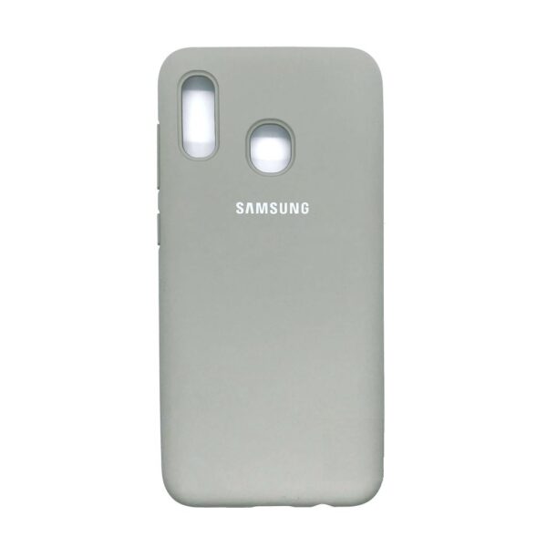 Оригинальный чехол Silicone Cover 360 с микрофиброй для Samsung A205 / A305 Galaxy A20 / A30 (Grey)