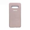 Оригинальный чехол Silicone Cover 360 с микрофиброй для Samsung G975 Galaxy S10 Plus (Pink Sand)