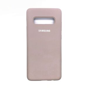 Оригинальный чехол Silicone Cover 360 с микрофиброй для Samsung G975 Galaxy S10 Plus (Pink Sand)