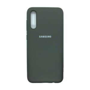Оригинальный чехол Silicone Cover 360 с микрофиброй для Samsung Galaxy A50 2019 (A505) /  A30s 2019 (A307) (Dark Gray)