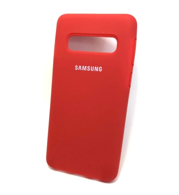 Оригинальный чехол Silicone Cover 360 с микрофиброй для Samsung G973 Galaxy S10 (Red)