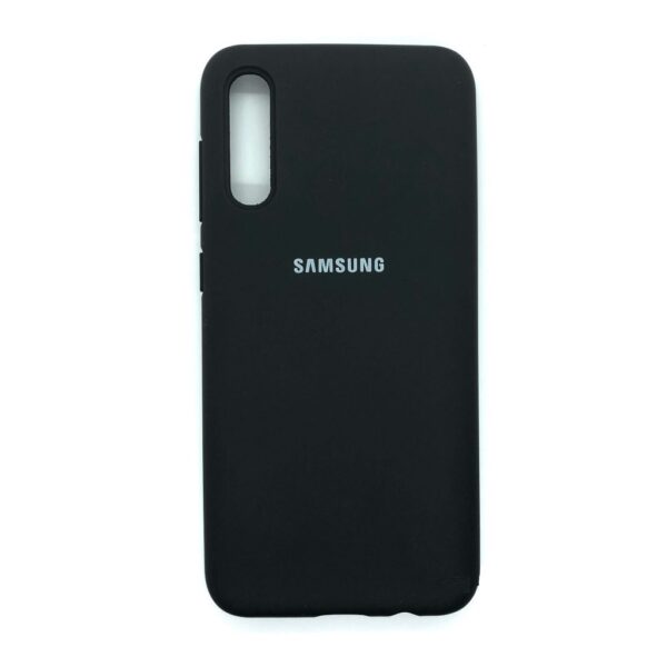 Оригинальный чехол Silicone Cover 360 с микрофиброй для Samsung Galaxy A50 2019 (A505) / A30s 2019 (A307) (Black)