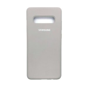 Оригинальный чехол Silicone Cover 360 с микрофиброй для Samsung G975 Galaxy S10 Plus (Grey)