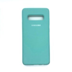 Оригинальный чехол Silicone Cover 360 с микрофиброй для Samsung G975 Galaxy S10 Plus (Light Blue)