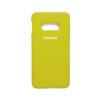 Оригинальный чехол Silicone Cover 360 с микрофиброй для Samsung G970 Galaxy S10e (Yellow)