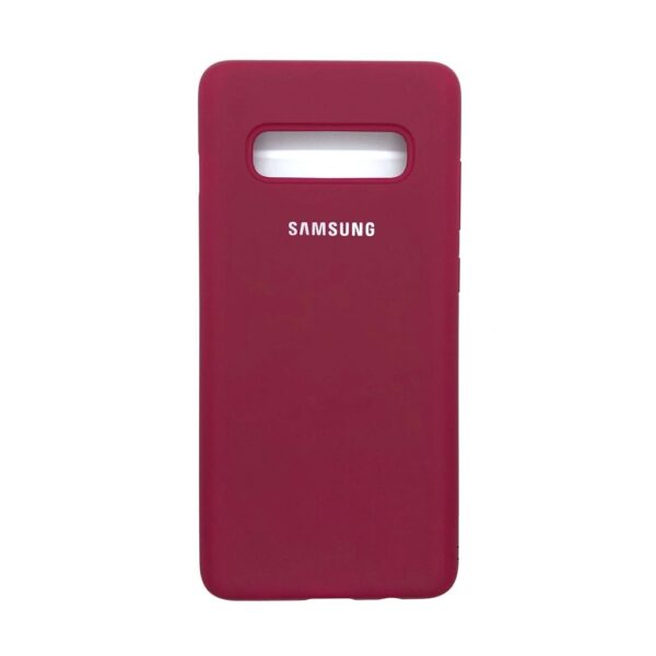 Оригинальный чехол Silicone Cover 360 с микрофиброй для Samsung G975 Galaxy S10 Plus (Hot Pink)