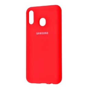 Оригинальный чехол Silicone Cover 360 с микрофиброй для Samsung A205 / A305 Galaxy A20 / A30 (Red)