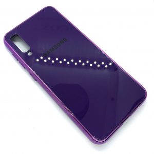 TPU+Glass чехол Glass Case Logo зеркальный для Samsung Galaxy A50 2019 (A505) / A30s 2019 (A307) – Фиолетовый